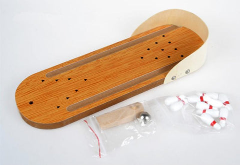 Wooden Mini Bowling Game