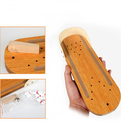 Wooden Mini Bowling Game
