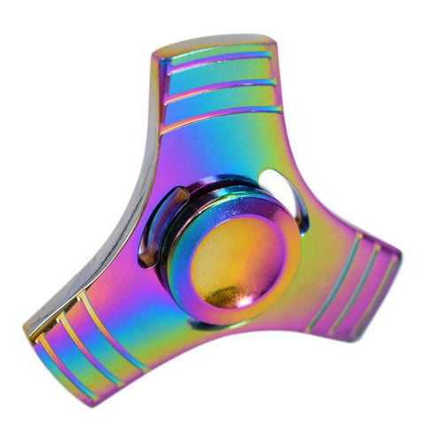 Rainbow Tri-Spinner Fidget Toy
